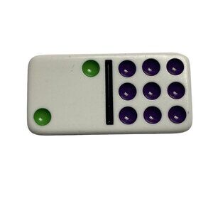 Double Nine Dominoes Replacement Tile 2 9 Color Dot Vintage 1998 mq